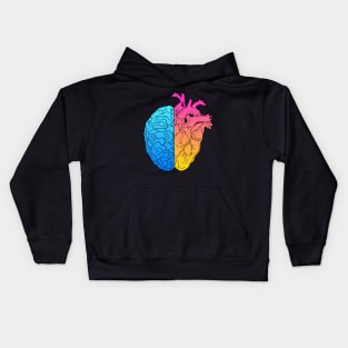 Heart and Mind - Harmony of Emotions and Intelligence Kids Hoodie